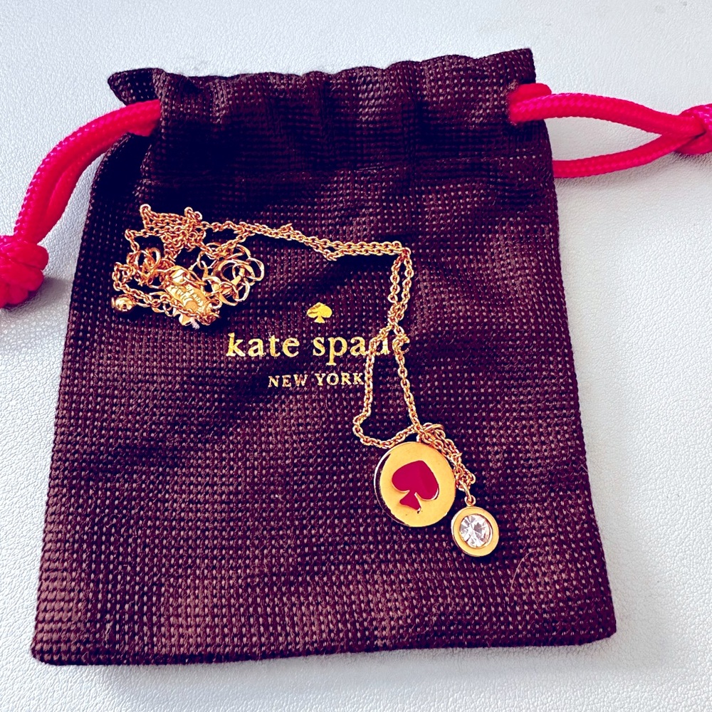 Kate Spade "Spot The Spade" Charm Necklace